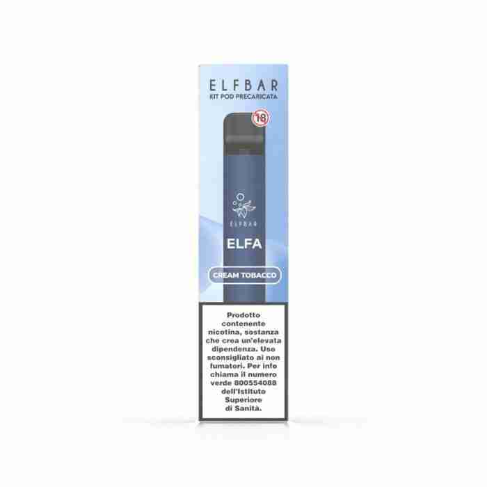 ELFBAR ELFA DEVICE + POD CREAM TOBACCO – 20 MG/ML – Diomeda Group